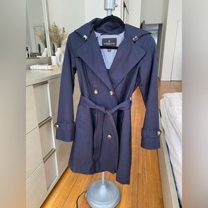 Navy trench coat
